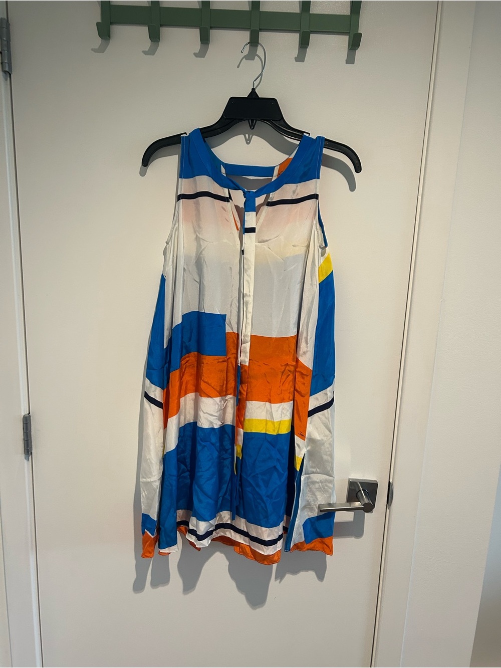 Issa London Sleeveless Geometric Colorblock Tunic